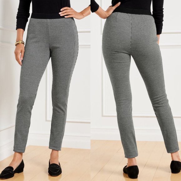 ๐ Talbots Soho Leggings in Tiny Houndstooth - Picture 1 of 7